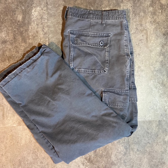 Ducks Unlimited Field Pants Grey Pattern Cargo Pockets 36X28 - Picture 1 of 8